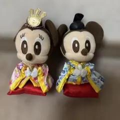 ミッキーマウス ひな人形　ぬいぐるみストラップのサムネイル