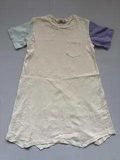 MPS 半袖ワンピース 140 パープル　ミントブルー　right on