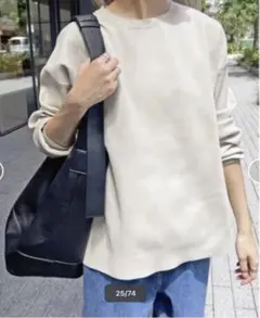 スピック＆スパン　ウォッシャブルルーズクルーネックプルオーバー