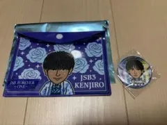 三代目 JSB FOREVER ONE 山下健二郎 ポーチ 缶バッチ 縁日