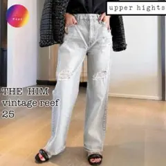 美品✨upper hights アッパーハイツ THE HIM 25 ワイドデニのサムネイル