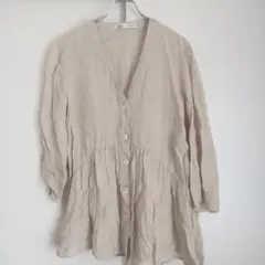 ザラ ZARA リネンカーディガン 薄手 羽織り 軽量