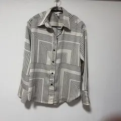 H&M 長袖シャツ 幾何学模様