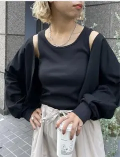 【本日限定値下】CIAOPANICスウェット カーデ リブタンク チャオパニック