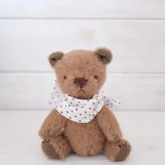 くまのぬいぐるみ 白の水玉スカーフ テディベア teddy bear - メルカリ