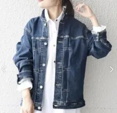 SHIPS シップス　スーパーストレッチ デニムジャケット　M