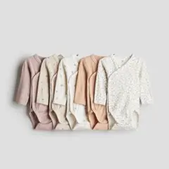 H&M 長袖ロンパース ５枚セット 70