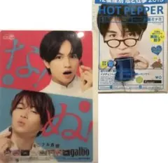 2点セット　中島健人、菊池風磨のぷっちょ下敷き、中島健人ホットペッパー