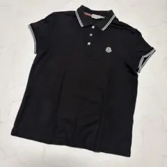 MONCLER リンガー 半袖 ポロシャツ BLACK Lサイズ - メルカリ