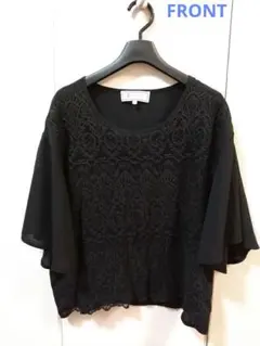ロペピクニック　ブラウス　黒　レース