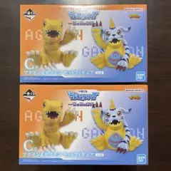 一番くじ デジモン C賞 アグモン&ガブモン セットフィギュア 2点