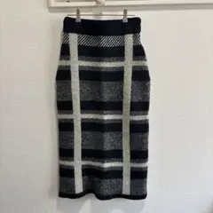 チェック柄タイトスカート Sサイズ