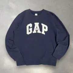 GAP original logo スウェット ネイビー L
