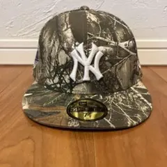 New Era 59FIFTY ニューヨークヤンキース迷彩キャップリアルツリー