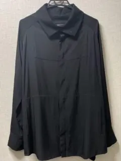 ヨウジヤマモト　シルクウールシャツ　3　黒