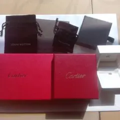 Cartier　空箱　ルイヴィトン　袋　空箱　4℃空箱まとめ