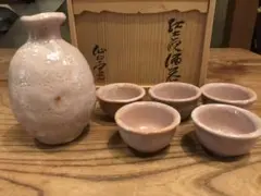 【新品、未使用】安藤日出武 とっくり、おちょこ✖︎5個のサムネイル