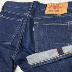 日本製 BEAMS ビームス セルビッチデニム ハーフパンツ 濃紺 赤耳 S