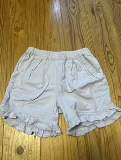 裾フリル ハーフパンツ ラベンダー