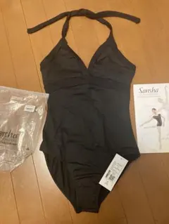 新品　Sansha ブラック ホルダーネックレオタード3 （150-160程度）
