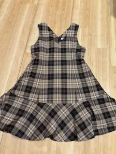 mezzo piano ノースリーブ チェックワンピース M