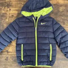 Nike ネイビー ライム ダウンコート 4/XS