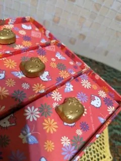 ハローキティ・Hello Kitty・紙製 3段 ミニチェスト・小物入れ・和風