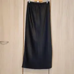 美品☆LEPSIM　ストレッチサテンスカート　ブラック　Fサイズ