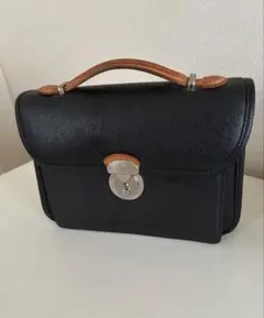 DAKS ダックス ヴィンテージ レザーショルダーバッグ 832 黒 - メルカリ