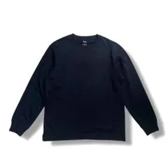 【美品】UNIQLO エアリズムコットンUVカットクルーネックＴ長袖　Sメンズ