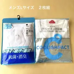 メンズ Lサイズ Tシャツ 2枚組 抗菌・消臭