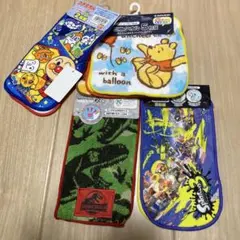 新品　アンパンマン　プーさん　スプラ　ジェラシックパーク　タオル11枚セット