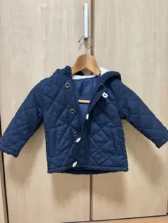 ネイビー キルティング フード付きジャケット 90cm 西松屋