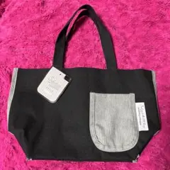 コーデュロイポケット　トートバッグ