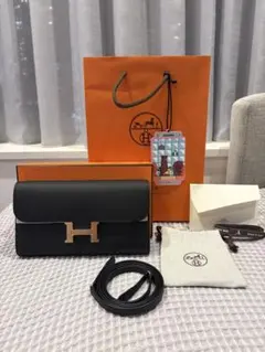 レア☆HERMES コンスタンストゥーゴー ボックスカーフ 黒 - メルカリ
