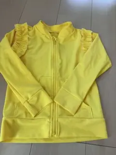 イエロー フリル付き ラッシュガード 120