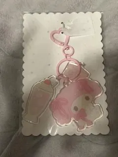 サンリオ アクリルキーホルダー ピンク