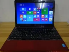 富士通 SSD快適ノートパソコン Windows11+Office レッド - メルカリ