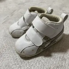 アシックス　ASICS ベビーシューズ ホワイト/ゴールド