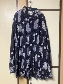 goouch ビッグサイズ 長袖シャツ ペイズリー柄