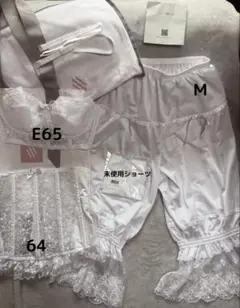 ぽぽ様専用セモアブライダルインナーE65(ブラ、ニッパー、ドロワーズ)