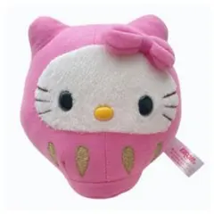 平成レトロ ハローキティ ピンク だるま ぬいぐるみ 非売品 2002年製