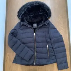 ZARA BASIC ネイビーダウンジャケット
