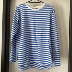 ユニクロ　ソフトコットンボーダーラウンドヘムT