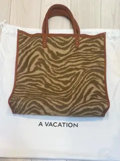 A VACATION トートバッグ ゼブラ柄のサムネイル