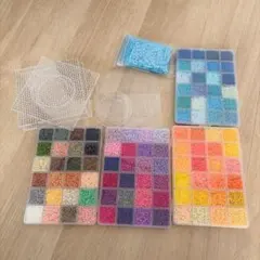 【大量】アイロンビーズ セット ミニ(2.6mm)＆5mm プレート・ケース付き