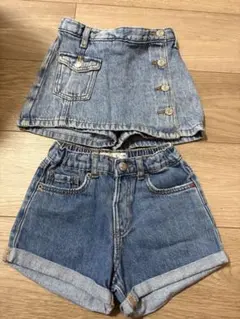 ZARA デニムショートパンツ 3歳用　2枚セット