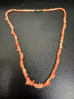 珊瑚ネックレス オレンジ