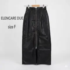 ELENCARE DUEフェイクレザーW-ZIPスカート タイトスカート Fのサムネイル