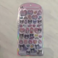 コットンパフィーシール　My Melody & Kuromi